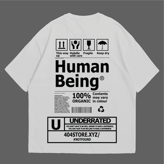 POLO OVERSIZE HUMAN BEING 404 BLANCO